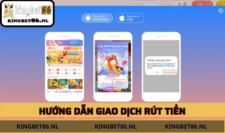 Hướng dẫn giao dịch rút tiền