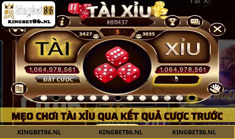 Mẹo chơi tài xỉu hay thông qua kết quả cược trước