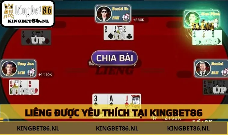 Liêng là trò chơi đơn giản được yêu thích tại KINGBET86